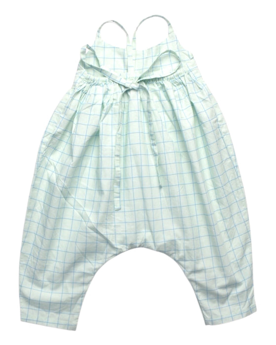 A Blue Long Overalls from Sea Apple in size 6-12M for girl. (Back View)