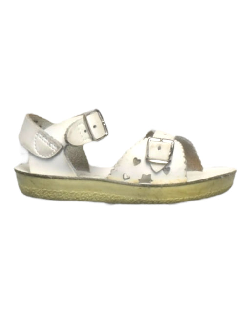 A White Sandals from Sun-San in size 18-24M for girl. (Front View)
