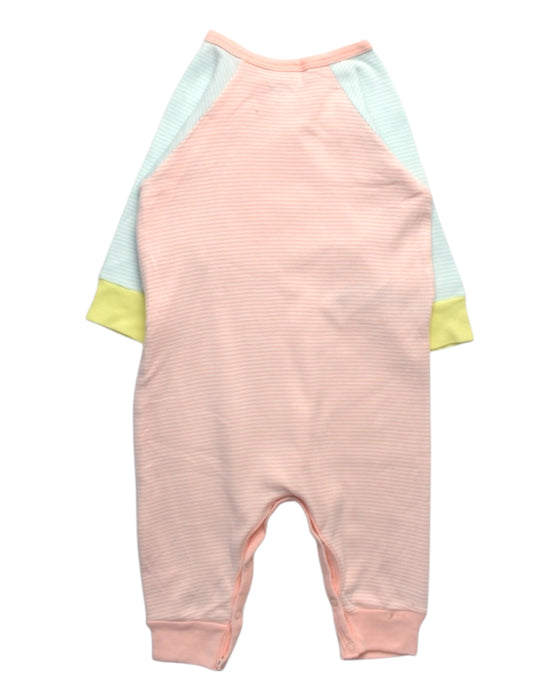 A Multicolour Long Sleeve Rompers from Petit Bateau in size 3-6M for girl. (Back View)