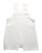 A White Overall Shorts from Chateau de Sable in size 0-3M for girl. (Back View)