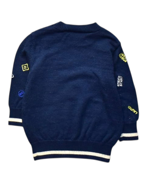 A Navy Knit Sweaters from Ferrari in size 6-12M for boy. (Back View)