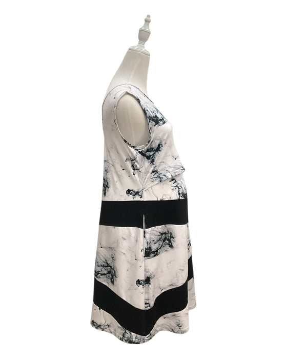 A Black Sleeveless Dresses from Mothercot in size Maternity-M for maternity. (Back View)