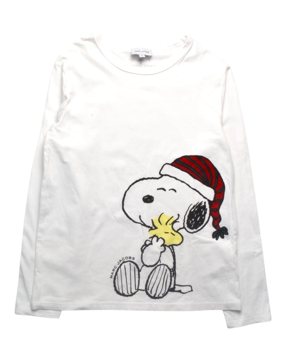 A White Long Sleeve T Shirts from Little Marc Jacobs in size 12Y for boy. (Front View)