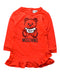 A Red Long Sleeve Dresses from Moschino in size 2T for girl. (Front View)