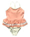 A Peach Swimsuits from Folpetto in size 2T for girl. (Front View)