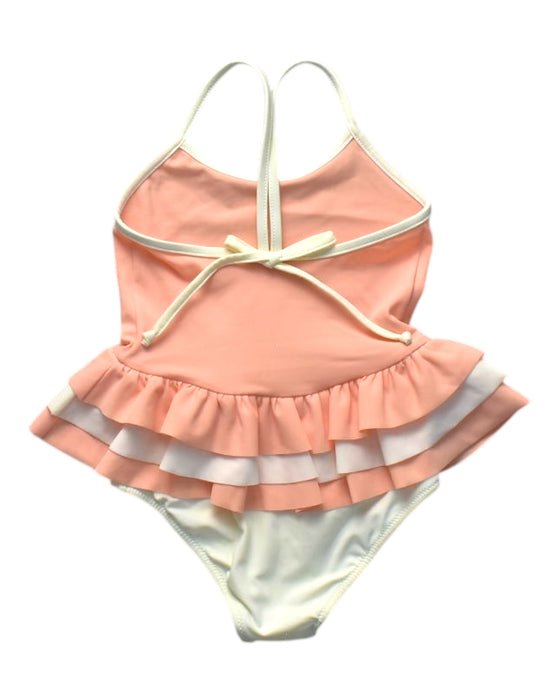 A Peach Swimsuits from Folpetto in size 2T for girl. (Back View)