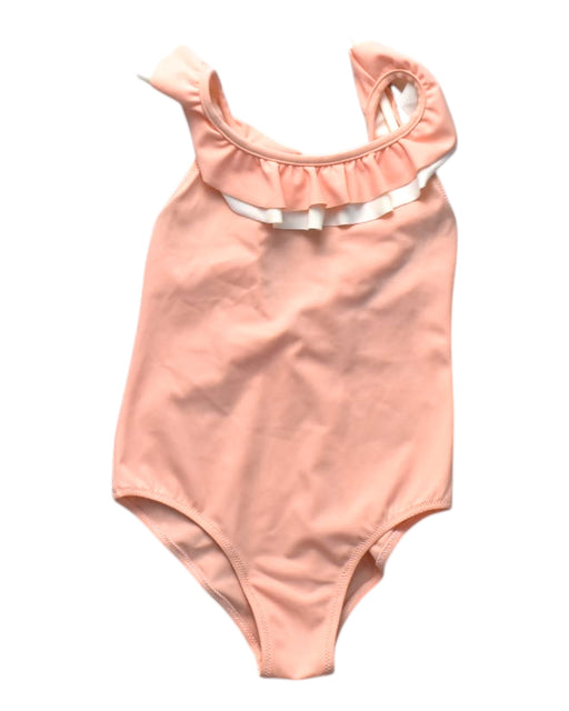 A Peach Swimsuits from Folpetto in size 3T for girl. (Front View)