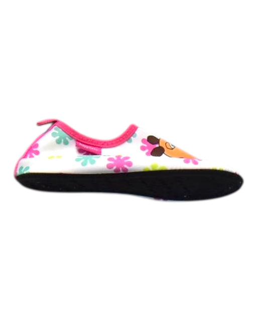 A Multicolour Aqua Shoes from Playshoes in size 4T for girl. (Front View)