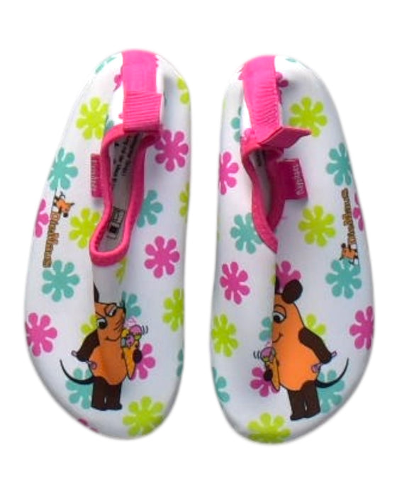 A Multicolour Aqua Shoes from Playshoes in size 4T for girl. (Back View)