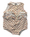 A Multicolour Sleeveless Rompers from Seed in size 3-6M for girl. (Front View)