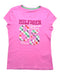 A Pink Short Sleeve T Shirts from Tommy Hilfiger in size 12Y for girl. (Front View)
