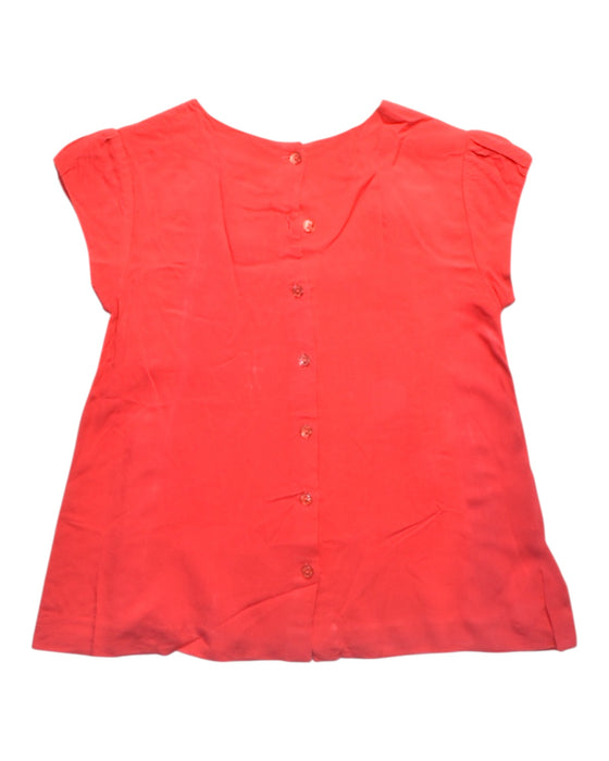 A Red Short Sleeve Tops from Chateau de Sable in size 10Y for girl. (Back View)