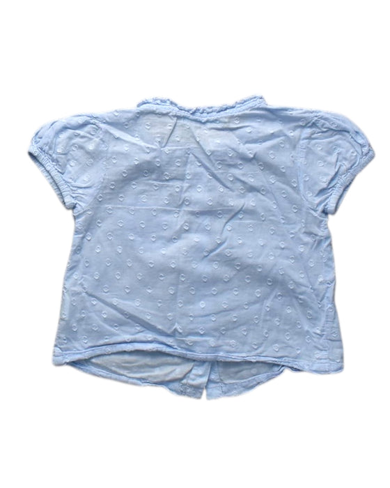 A Blue Short Sleeve Shirts from Gingersnaps in size 4T for girl. (Back View)
