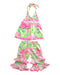 A Multicolour Pants Sets from Mudpie in size 6-12M for girl. (Front View)