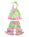 A Multicolour Pants Sets from Mudpie in size 6-12M for girl. (Back View)