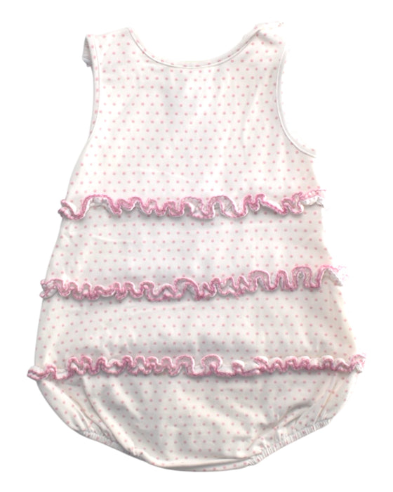 A Pink Sleeveless Rompers from Classic Whimsy in size 12-18M for girl. (Back View)