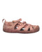 A Pink Sandals from Keen in size 6T for girl. (Front View)