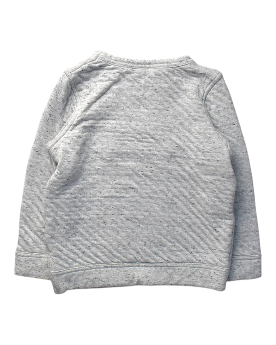 A Grey Crewneck Sweatshirts from Seed in size 5T for boy. (Back View)