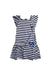 A Navy Short Sleeve Dresses from Chicco in size 8Y for girl. (Front View)