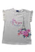 A White Short Sleeve Tops from Chicco in size 8Y for girl. (Front View)