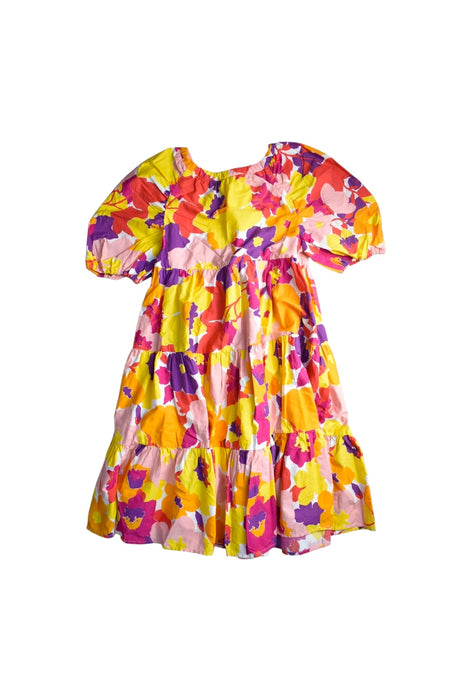 A Multicolour Short Sleeve Dresses from Il Gufo in size 12Y for girl. (Back View)