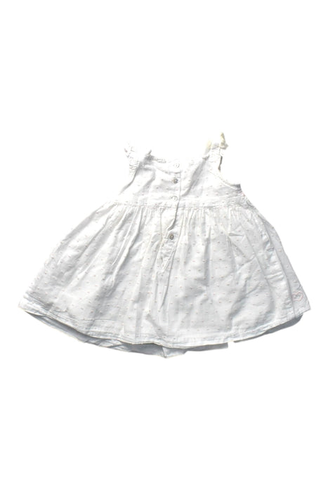A White Sleeveless Dresses from Chateau de Sable in size 6-12M for girl. (Back View)