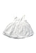 A White Sleeveless Dresses from Chateau de Sable in size 6-12M for girl. (Back View)