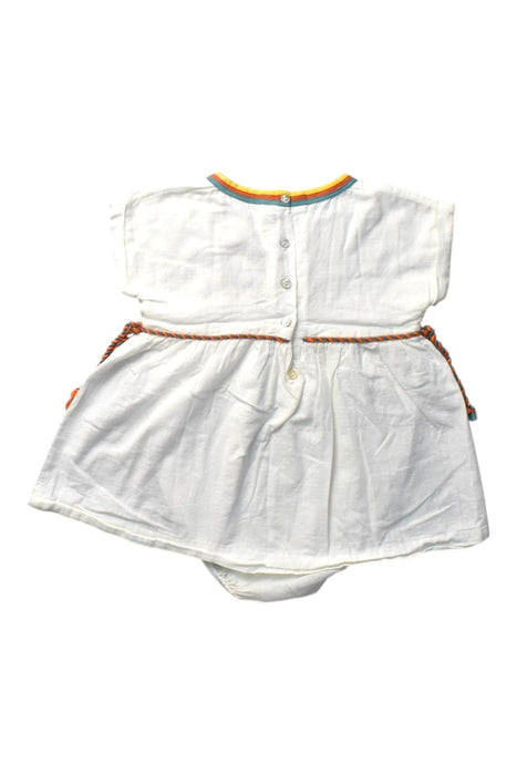 A Multicolour Short Sleeve Dresses from Chateau de Sable in size 6-12M for girl. (Back View)
