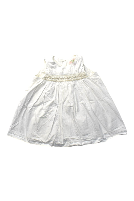 A White Sleeveless Dresses from Bonpoint in size 2T for girl. (Front View)