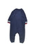 A Navy Long Sleeve Rompers from Purebaby in size 3-6M for boy. (Back View)