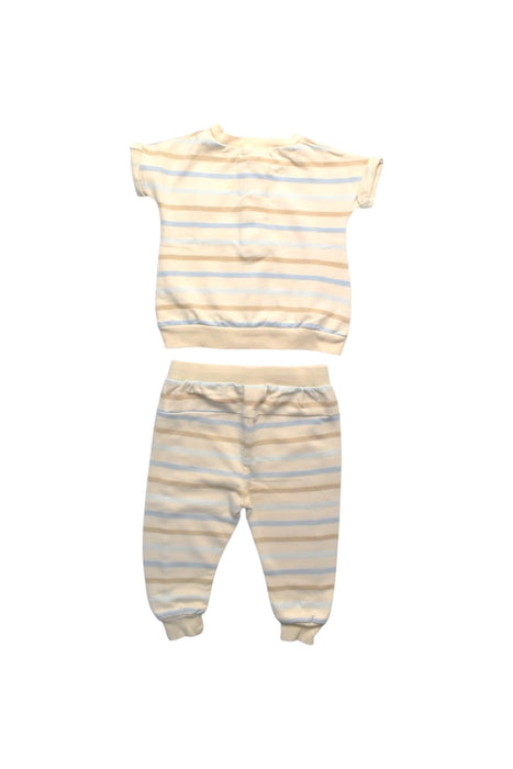 A Beige Pants Sets from Rabbit + Bear in size 6-12M for boy. (Back View)