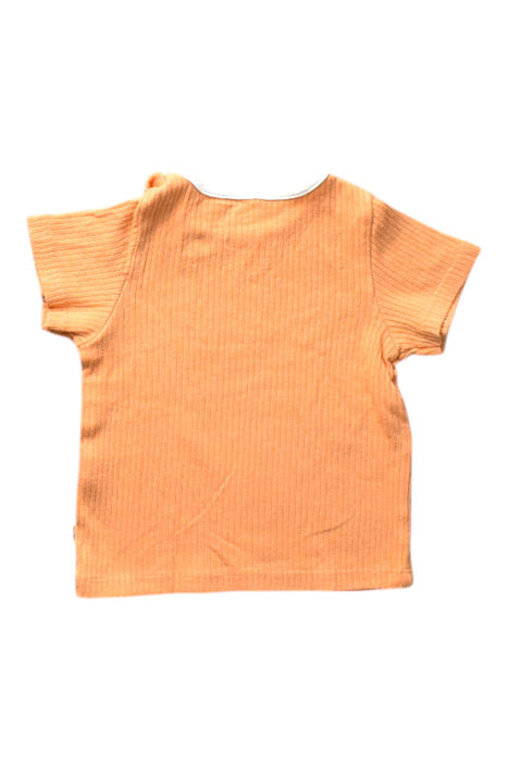 A Orange Short Sleeve Tops from Mori in size 6-12M for girl. (Back View)