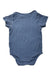 A Blue Short Sleeve Bodysuits from Mori in size 6-12M for boy. (Back View)