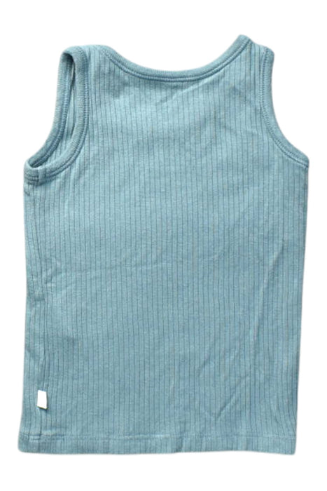 A Blue Sleeveless Tops from Mori in size 6-12M for boy. (Back View)