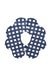 A Navy Bibs from Konny in size O/S for girl. (Front View)