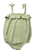 A Green Sleeveless Rompers from Seed in size 12-18M for girl. (Front View)