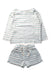 A Blue Shorts Sets from Liewood in size 4T for girl. (Front View)