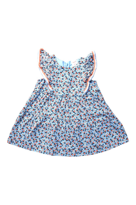 A Multicolour Sleeveless Dresses from Seed in size 12-18M for girl. (Front View)