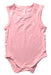 A Pink Sleeveless Bodysuits from Raph and Remy in size 3-6M for girl. (Front View)