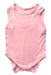 A Pink Sleeveless Bodysuits from Raph and Remy in size 0-3M for girl. (Front View)