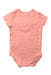 A Pink Short Sleeve Bodysuits from Seed in size 0-3M for girl. (Back View)