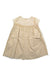 A Beige Sleeveless Dresses from Chateau de Sable in size 3T for girl. (Back View)