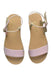 A Pink Sandals from Bonpoint in size 7Y for girl. (Back View)