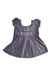 A Blue Short Sleeve Tops from Velveteen in size 6-12M for girl. (Back View)