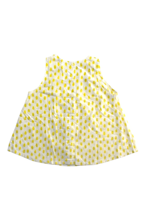 A White Sleeveless Tops from Kidsagogo in size 4T for girl. (Back View)