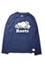 A Navy Long Sleeve T Shirts from Roots in size 9Y for boy. (Front View)