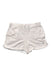 A White Shorts from Petit Bateau in size 6T for girl. (Front View)