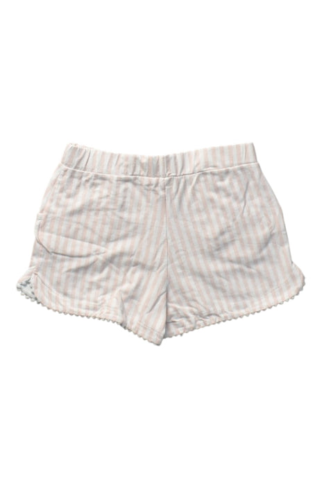 A White Shorts from Petit Bateau in size 6T for girl. (Back View)