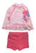 A Pink Swim Sets from Mothercare in size 0-3M for girl. (Front View)