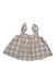 A Beige Sleeveless Tops from Seed in size 3-6M for girl. (Back View)
